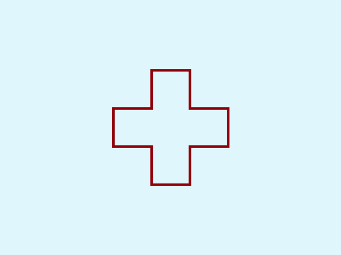 Grafik af et kryds som symbol på behandling