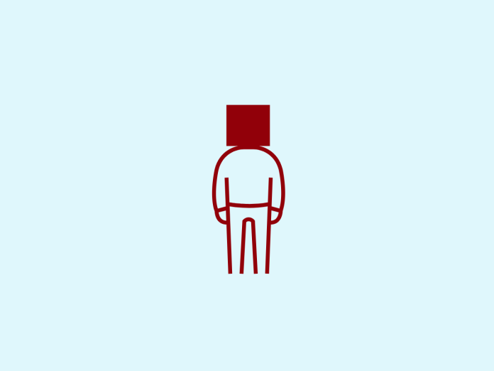 Grafik af anonym person