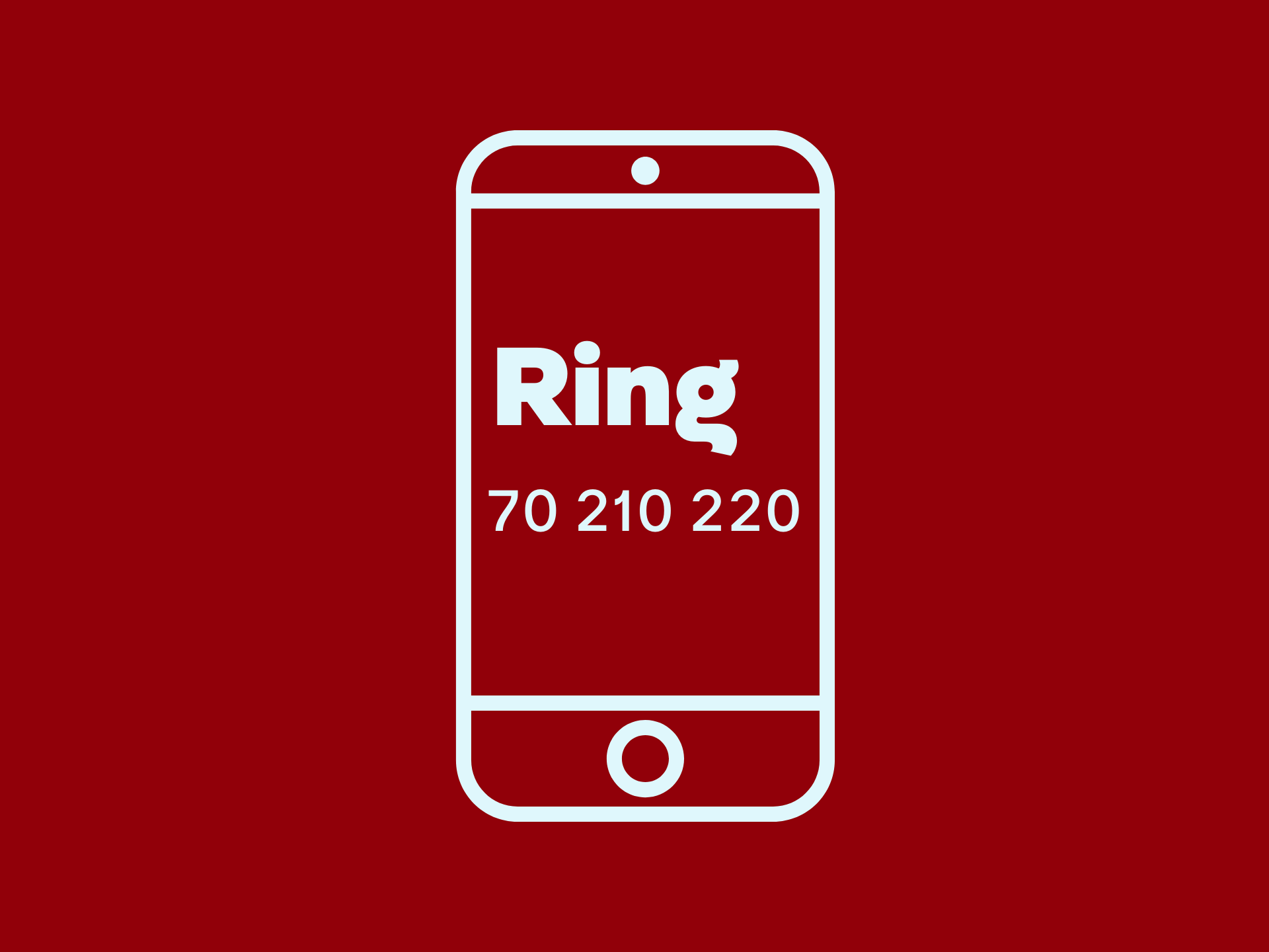 Grafik for Rådgivningstelefonen med telefonnummeret 70 210 220